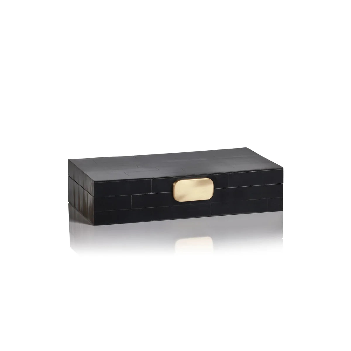 Marlowe Black Bone Box w/ Brass Knob