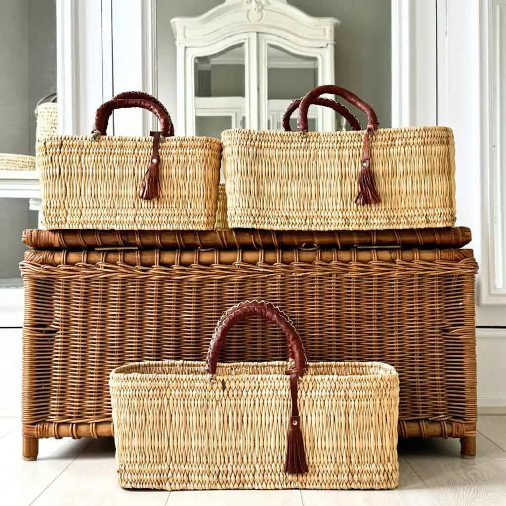 Moroccan Reed Basket