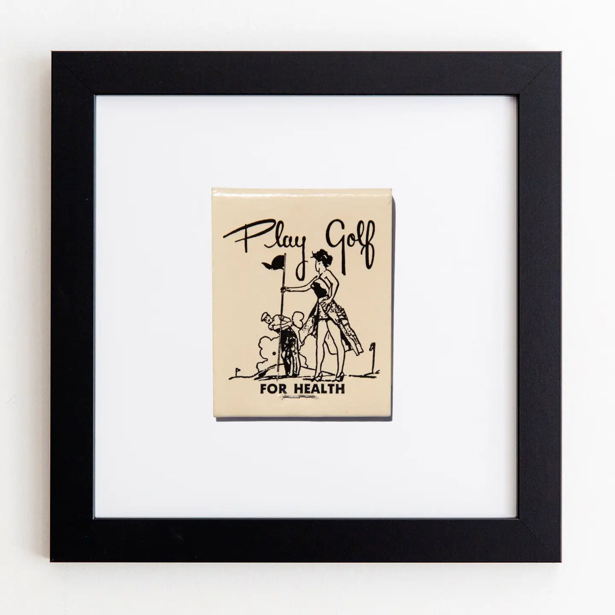 Play Golf for Health Black Frame
