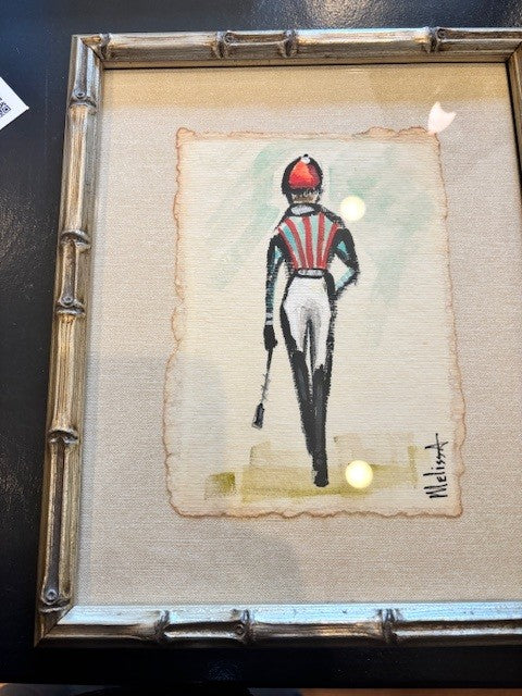 Red Blue Striped Silks