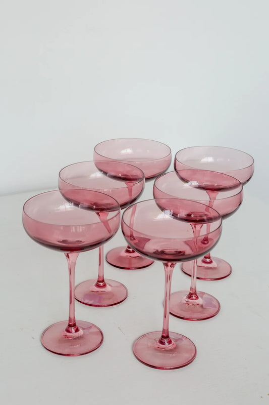 Rose Champagne Coup (Set of 6)