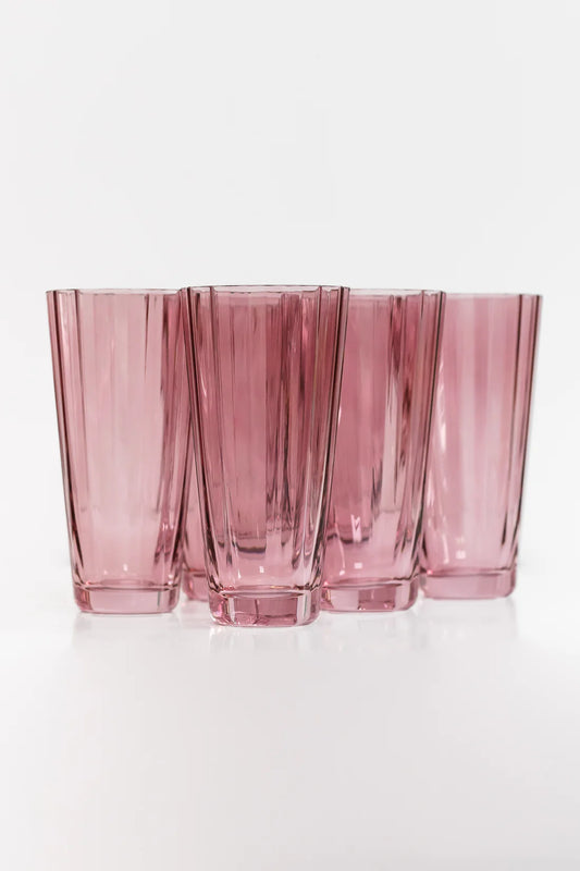 Rose High Ball Glasses (Set of 6)