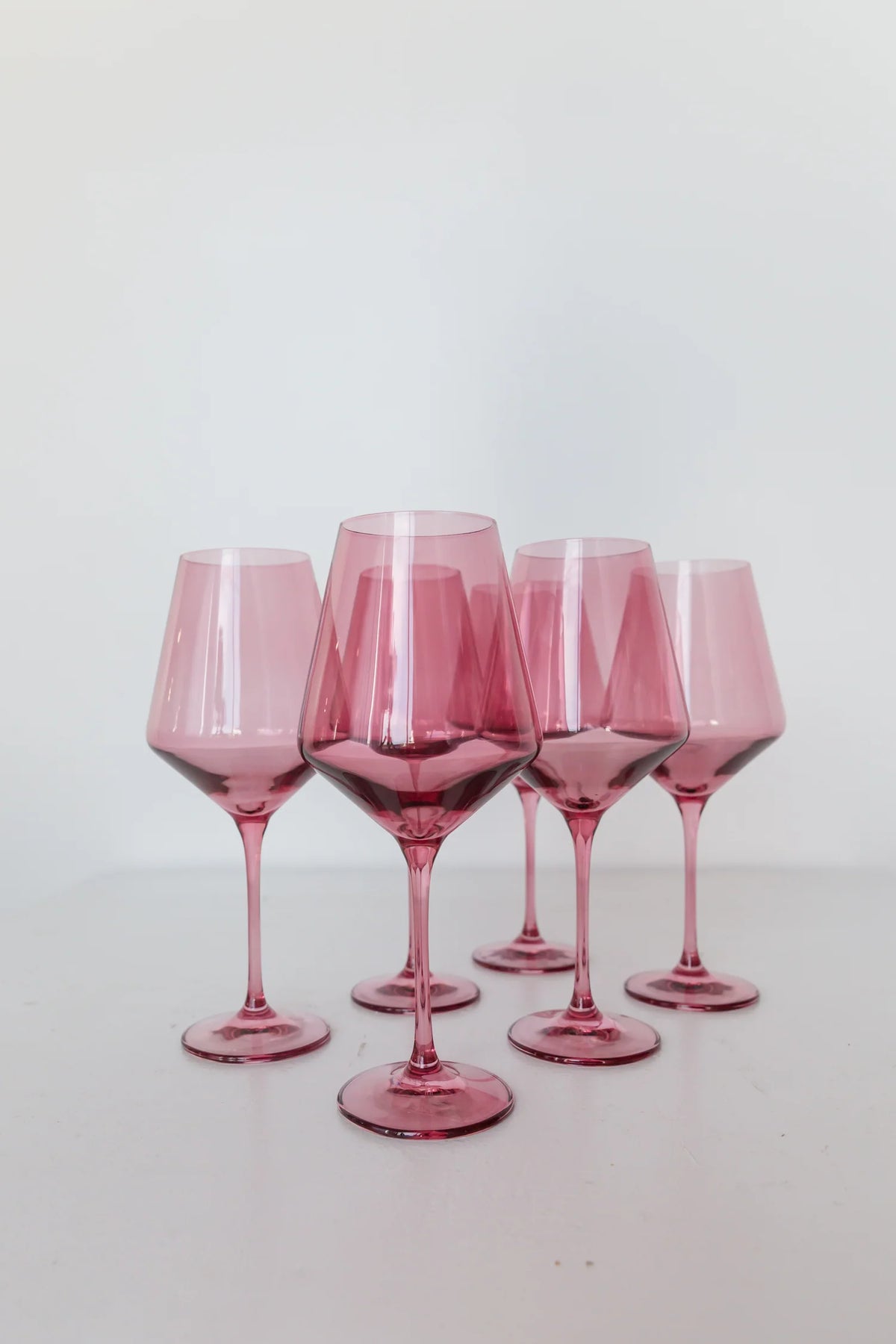 Set of 4 Rose Stemware