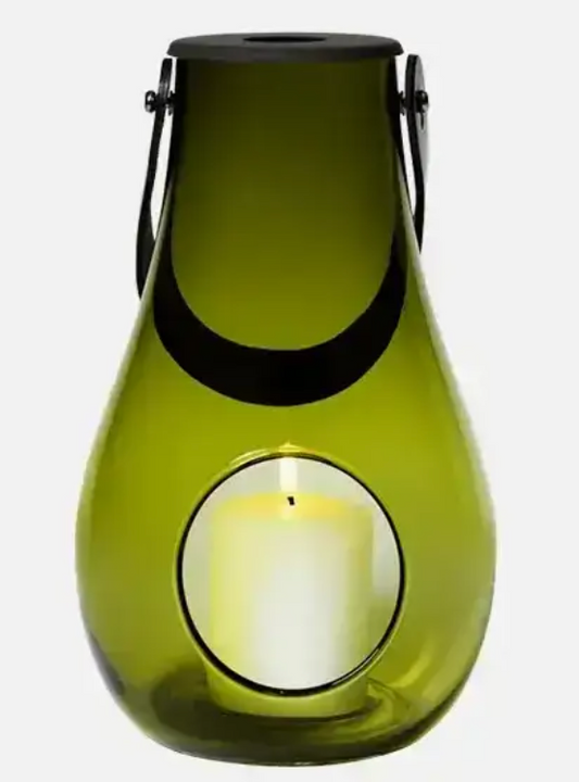 11.4" Lantern with Leather Handle