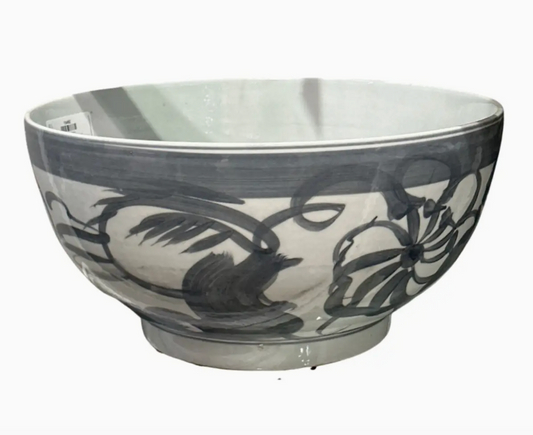 Black Silla Bowl Twist Flower