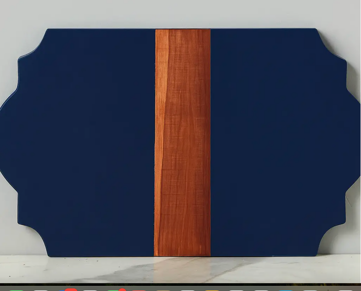 Trefoil Wood Cheese Board Charger