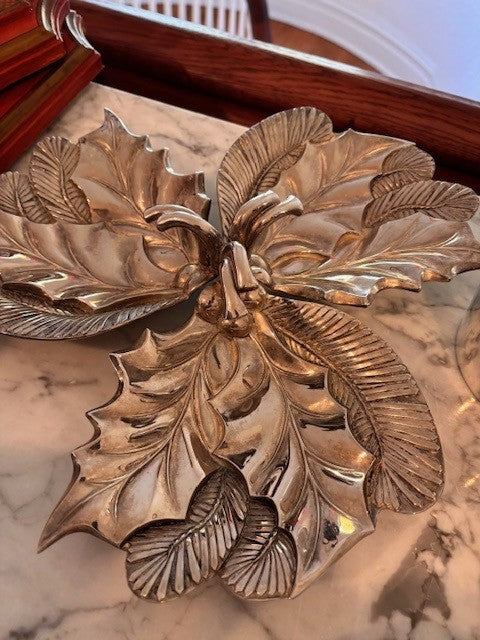 Silverplate Leaf Tray