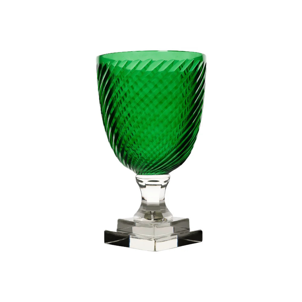 Small Colored Hurricane with Clear Base