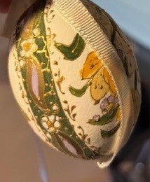 Spring Floral Egg Ornament
