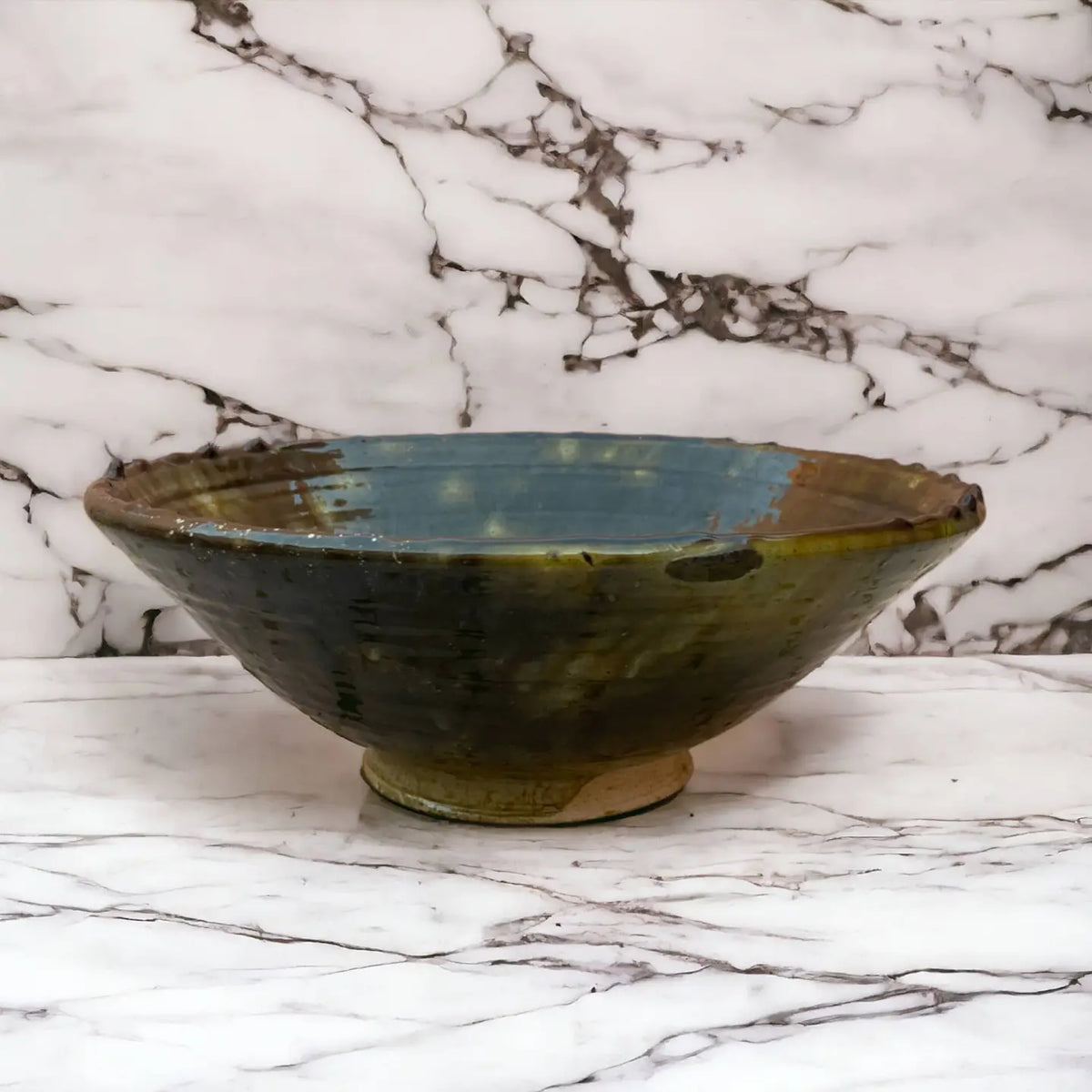 Tamegroute Ochre Glazed Bowl
