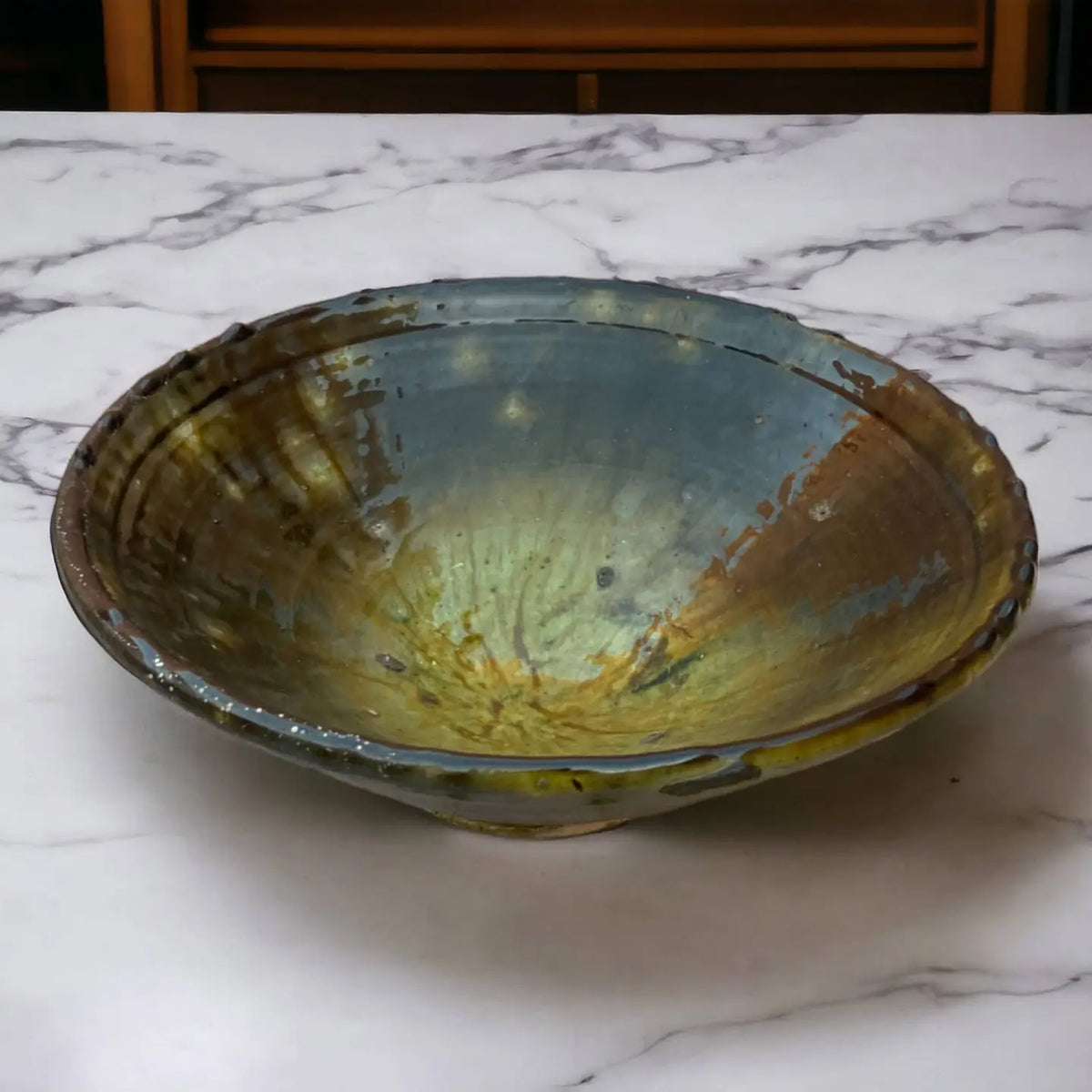 Tamegroute Ochre Glazed Bowl