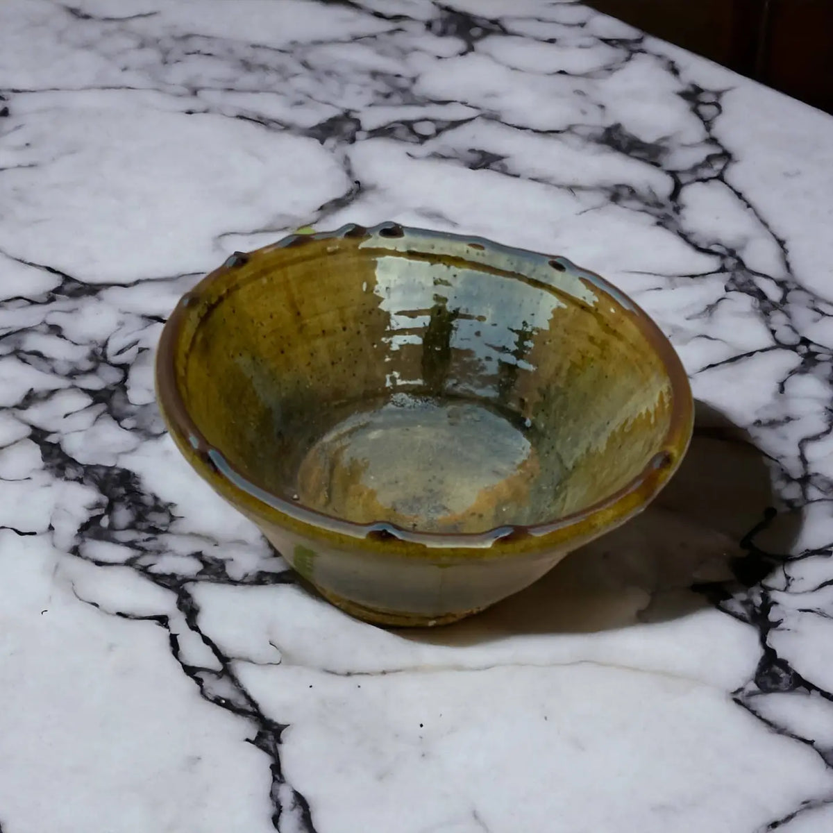Tamegroute Ochre Glazed Bowl