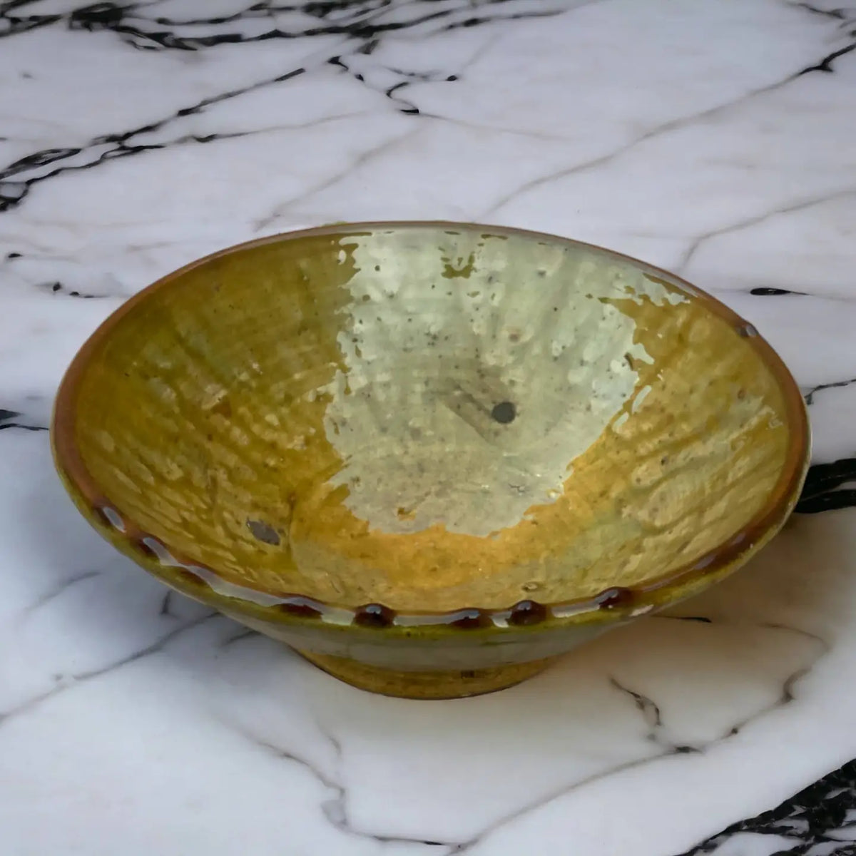 Tamegroute Ochre Glazed Bowl