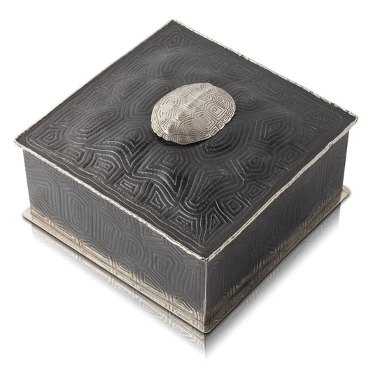 Turtle Shell Keepsake Box - Alpaca