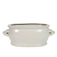 White Porcelain Foot Bath Planter