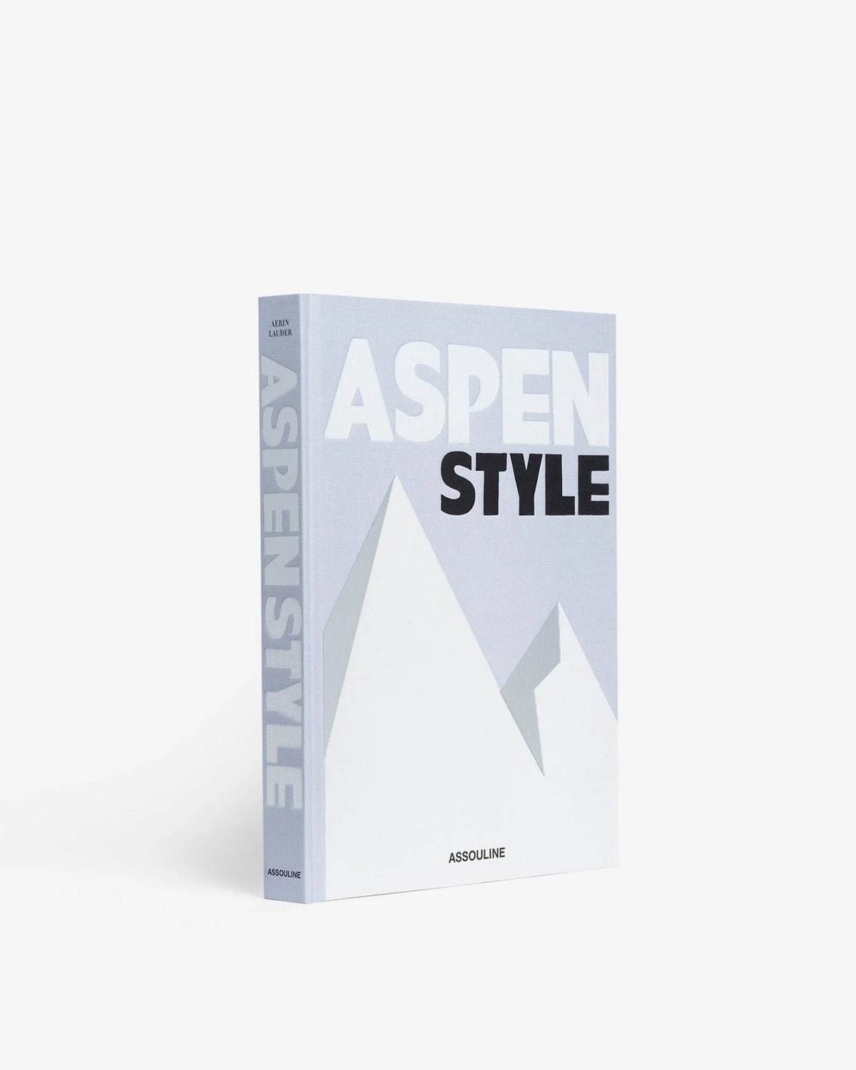 Assouline coffee table book, silver aspen style hardcover book