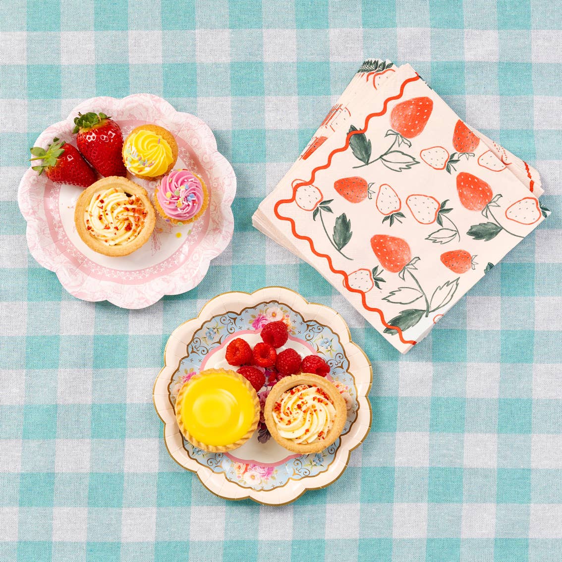 Strawberry Field Recycled Paper Napkins | 20 Pack | Summer |