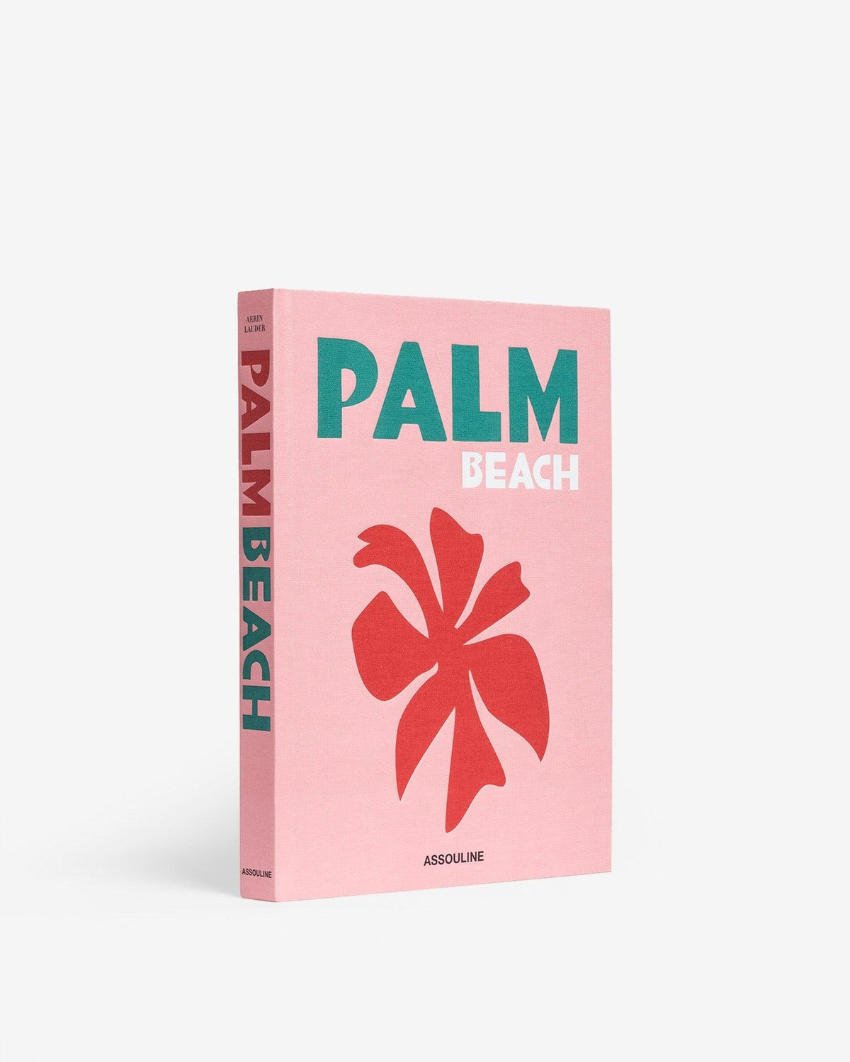Assouline coffee table book, pink palm beach hardcover book