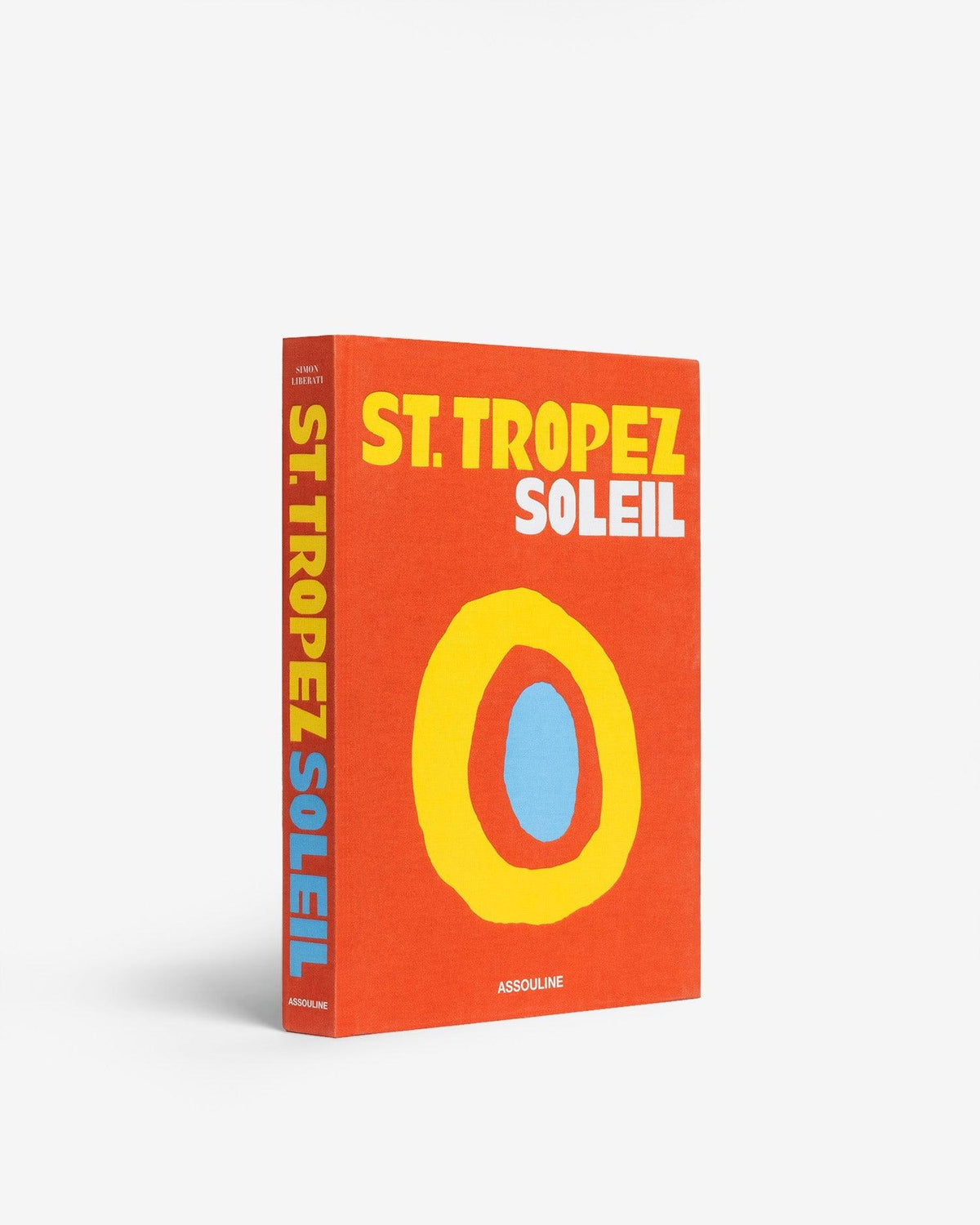 Assouline coffee table book, st. tropez soleil, orange hard cover book
